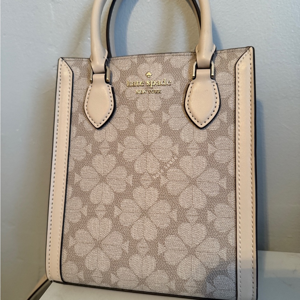 Kate Spade Beige and Cream mini tote